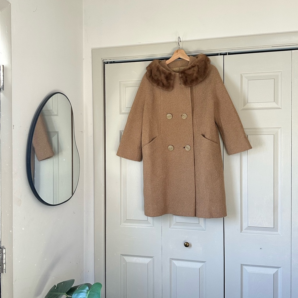Vintage Chante Coat with Fur Collar